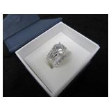 Round Brilliant 5.50 ct White Topaz Designer Ring-