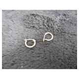 14 Kt Gold 9.50 mm Huggie Hoop Earrings-