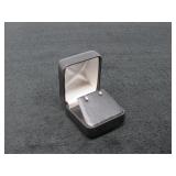 14kt White Gold/Diamond  Earrings-