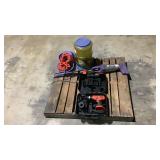 Vacuume, Drill, and Dog Bowl-