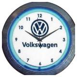 Volkswagon Blue Neon Clock-