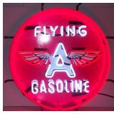 Flying A Gasoline Neon Sign-