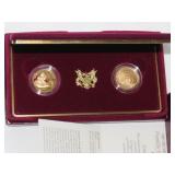 1977 W Franklin D Roosevelt Memorial 2 Gold Coins-