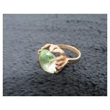 14 Kt Gold Plated Pedal Designed Ring-