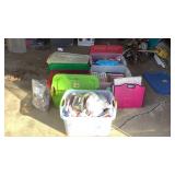 5 Totes of Assorted Craft Material-