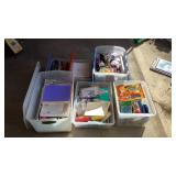 5 Totes of Assorted Craft Material-
