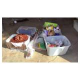 5 Totes of Assorted Crafting Material-