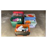6 Totes of Assorted Craft Material-