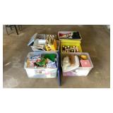 6 Totes of Assorted Craft Material-