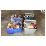 6 Totes of Assorted Craft Material-