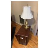 End Table With Lamp-