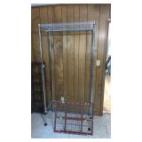 Rolling Clothing Rack and Baby Gate-