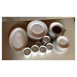 Glass Plates, Bowls, and Cups Set-