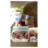 (Qty 4) Totes of Assorted Craft Material-