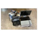 Assorted Electronics, DVDs, Casets, and VHS-