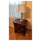 3 Drawer Nightstand With Lamp-