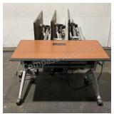 (4) Rolling Desk Stations