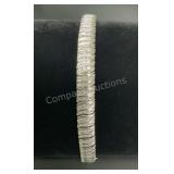 Wave Design Silver Bracelet