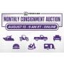 August Monthly Consignment Auction