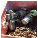 (2) 10 Ton Pneumatic Chain Hoists