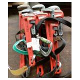 (5) Assorted Ridgid Pipe Wrenches