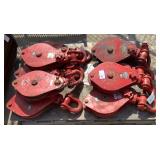 (10) Mckissick 15 Ton 3/4" Snatch Blocks