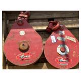 (2) 22 Ton 1-1/8" Snatch Blocks
