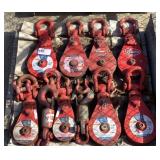 (8) Mckissick 8 Ton Snatch Blocks