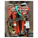 (5) Assorted Ridgid Pipe Wrenches