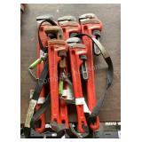 (5) Assorted Ridgid Pipe Wrenches