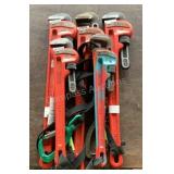 (5) Assorted Ridgid Pipe Wrenches