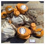 (2) Harrington 5 Ton Chain Hoists