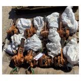 (8) Harrington 1-1/2 Ton Ratchet Lever Hoists