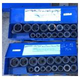 (2) Williams 3/4" Impact Sockets Sets