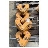 (10) Harrington 3 Ton Beam Clamps