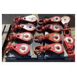 (10) Mckissick 8 Ton 3/4" Snatch Blocks