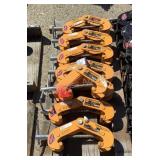 (8) Harrington 2 Ton Beam Clamps