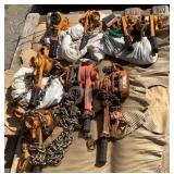 (8) Assorted Ratchet Lever Hoists