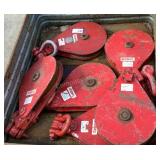 (6) Mckissick 24 Ton 1" Snatch Blocks