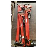(4) Assorted Ridgid Pipe Wrenches