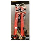 (4) Assorted Ridgid Pipe Wrenches