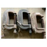 (6) Williams 6" Heavy Service C-Clamps