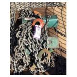 (2) J.D. Neuhaus 1 Ton Pneumatic Chain Hoists
