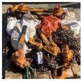 (5) Harrington 6 Ton Ratchet Lever Hoists