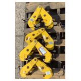 (4) CM 5-1/2 Ton Beam Clamps