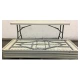 (5 X Bid) National Public Seating 5' Folding Table