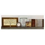 Assorted Wall Decor & Clock