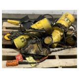 (2) Budgit 1 Ton Electric Chain Hoist 509148-1