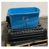 Assorted Plastic Shelf Parts