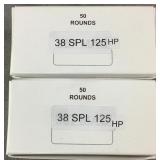(100) Rnds Reloaded 38 SPECIAL Ammo